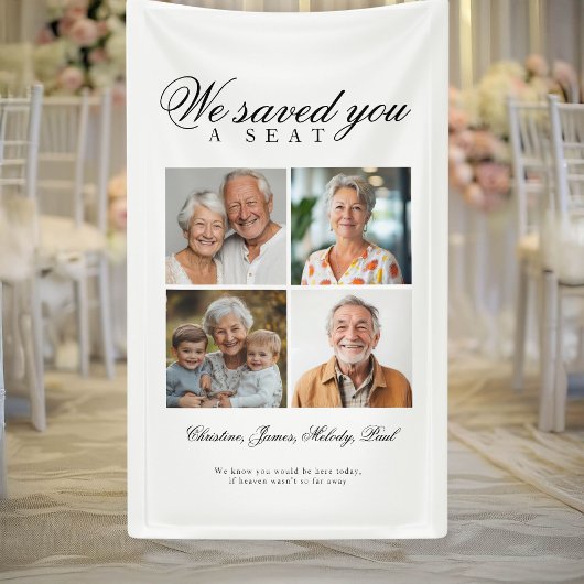 Reserved Seat - 4 Photo Memorial Wedding Spandoek