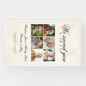 Reserved Seat - 6 Photo Memorial Wedding Beige Spandoek (Horizontaal)