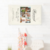 Reserved Seat - 6 Photo Memorial Wedding Beige Spandoek (Insitu)