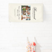 Reserved Seat - 6 Photo Memorial Wedding Beige Spandoek (Insitu)