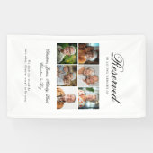 Reserved Seat - 6 Photo Memorial Wedding Spandoek (Horizontaal)