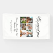 Reserved Seat - 6 Photo Memorial Wedding White Spandoek (Horizontaal)