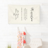 Reserved Seat - Classic Wedding Memorial Beige Spandoek (Insitu)