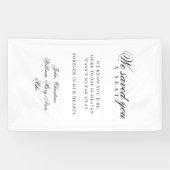 Reserved Seat - Classic Wedding Memorial White Spandoek (Horizontaal)