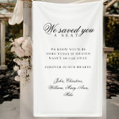 Reserved Seat - Classic Wedding Memorial White Spandoek