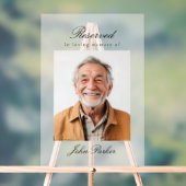 Reserved Seat - Memorial Wedding Photo Acryl Bord (Neutraal)