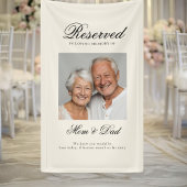 Reserved Seat - Photo Memorial Wedding Beige Spandoek