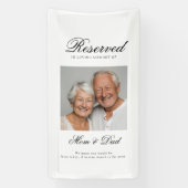 Reserved Seat - Photo Memorial Wedding Spandoek (Verticaal)