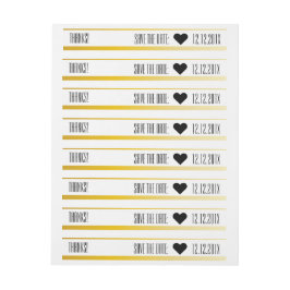 Reserveer de datum, ♥ adreslabel wikkel