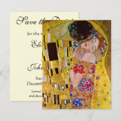Reserveer de datum! De Kus van Gustav Klimt Save The Date (Voorkant / Achterkant)