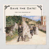 Reserveer de datum! De Trouwmars van Mendelssohn B Save The Date (Voorkant / Achterkant)