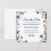 "Reserveer de Datum" Elegante Trouwuitnodiging Save The Date (Voorkant / Achterkant)