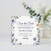 "Reserveer de Datum" Elegante Trouwuitnodiging Save The Date (Staand voorkant)