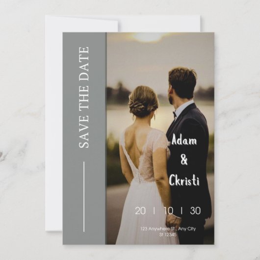 Reserveer de datum kaart (Voorkant)