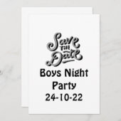 Reserveer de datum Meidenavertjesfeest    Kaart (Voorkant / Achterkant)