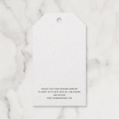 Reserveer de datum, potlood ons in, trouwen cadeaulabels (Achterkant)