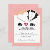 Reserveer de datum! RSVP kaartje (Voorkant / Achterkant)