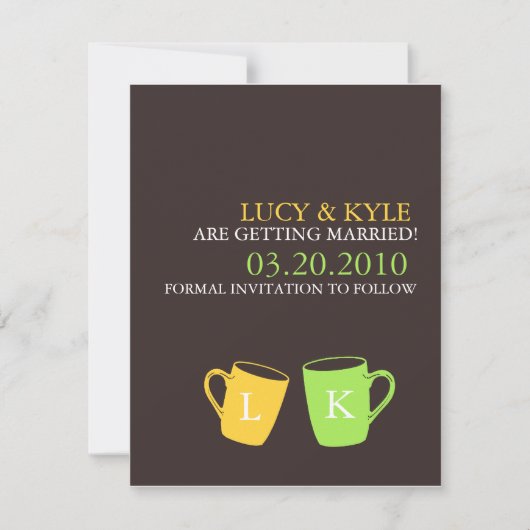 Reserveer de datum save the date (Voorkant)