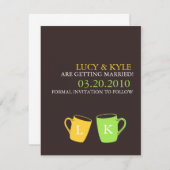 Reserveer de datum save the date (Voorkant / Achterkant)