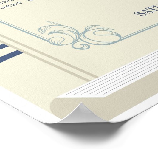 Reserveer Tafel Zitplaatsen Bruiloft Bibliotheek C Poster (Hoek)