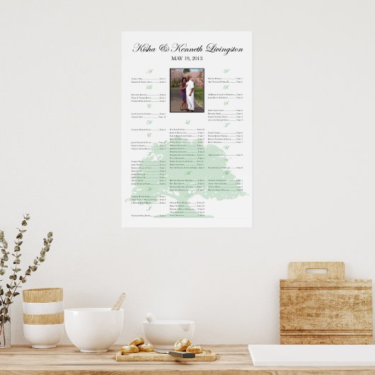 ***RESERVEERD VOOR Kisha+Kenneth** Poster (Keuken)