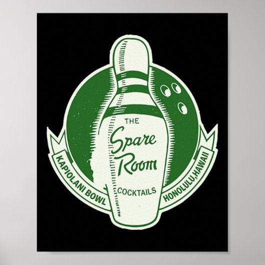 Reservekamer Bowling Tail Lounge Honolulu Poster (Voorkant)