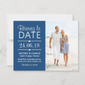Réserver la Date du Mariage | Cartes Avec Photo Kaart (Voorkant)