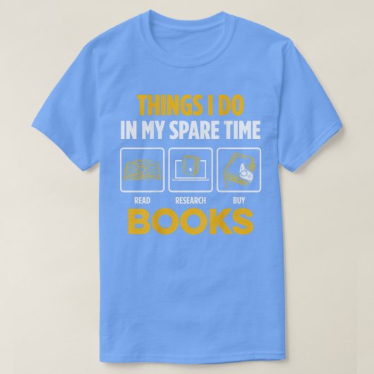Reservetijd boeklezer Bladwijzer T-shirt (Design voorkant)