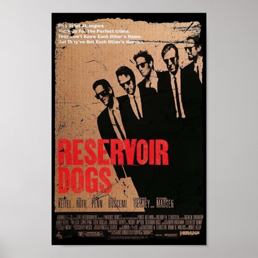 RESERVOIR DOGS MOVIE OLD STYL POSTER (Voorkant)