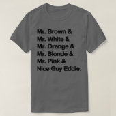 Reservoir Dogs Names T-shirt (Design voorkant)