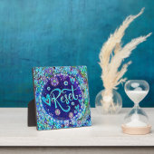 Reset Blauw Abstracte Moderne  Inspirivity Fotoplaat (Insitu)