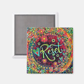 Reset  Leuk Inspirerende Moderne Inspirivity Magneet (Voorkant / Achterkant)