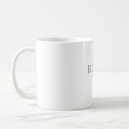 Reset mok - Minimaal typografie ontwerp