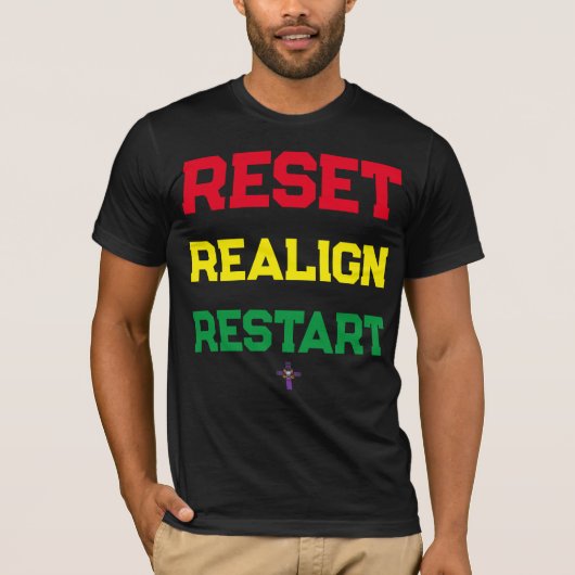 Reset Realign HPM 2024 opnieuw opstarten T-shirt (Voorkant)