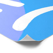 RESET REFOCUS HERSTART Kleurrijke Fun Bubble Lette Poster (Hoek)