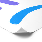 RESET REFOCUS HERSTART Kleurrijke Fun Bubble Lette Poster (Hoek)