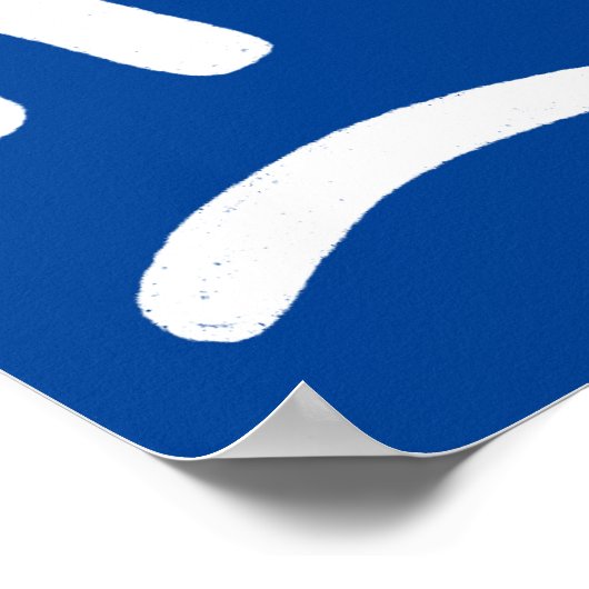 RESET REFOCUS HERSTART Kleurrijke Fun Bubble Lette Poster (Hoek)