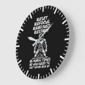 Reset Refocus Readapt - Gym, Hustle, Succes Grote Klok (Hoek)