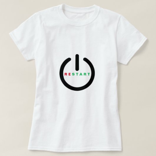 Reset T-shirt Grappig (Design voorkant)