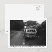 resetten, uw hart terugstellen naar de thuistijdzo briefkaart (Voorkant / Achterkant)