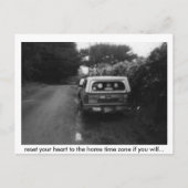 resetten, uw hart terugstellen naar de thuistijdzo briefkaart (Voorkant)