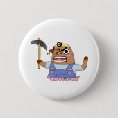Resetti (Animal Crossing New Horizons) Ronde Button 5,7 Cm (Voorkant)