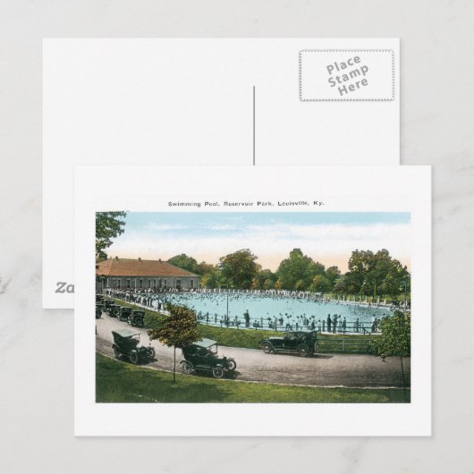 Resevoir Park, Swimming Pool, Louisville, Ky Briefkaart (Voorkant / Achterkant)