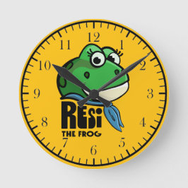 Resi de Kikker Ronde Klok