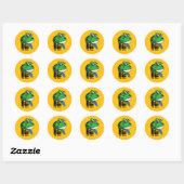 Resi de Kikker Ronde Sticker (Vel)