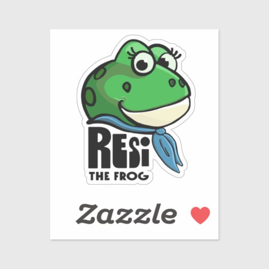 Resi de Kikker Sticker (Vel)