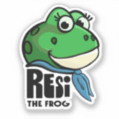 Resi de Kikker Sticker (Voorkant)
