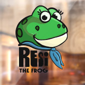 Resi the Frog Raamsticker (Vel 2)