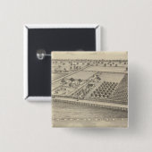 Residences, Black's Station Vierkante Button 5,1 Cm (Voorkant /achterkant)