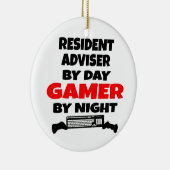 Resident Adviser Gamer Keramisch Ornament (Rechts)